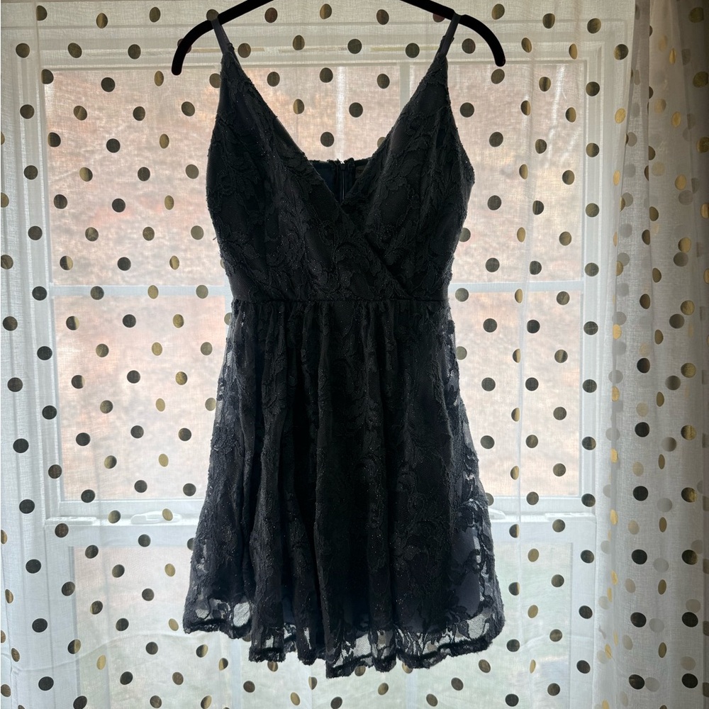 Xtraordinary Shimmering periwinkle Lace Dress